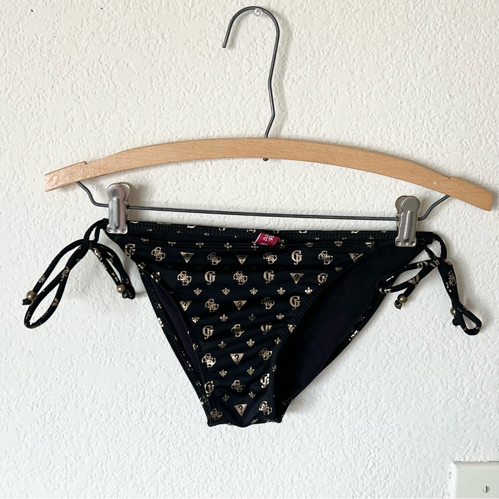 Vintage Y2K 2000s mcbling sexy guess monogram bikini bottom
